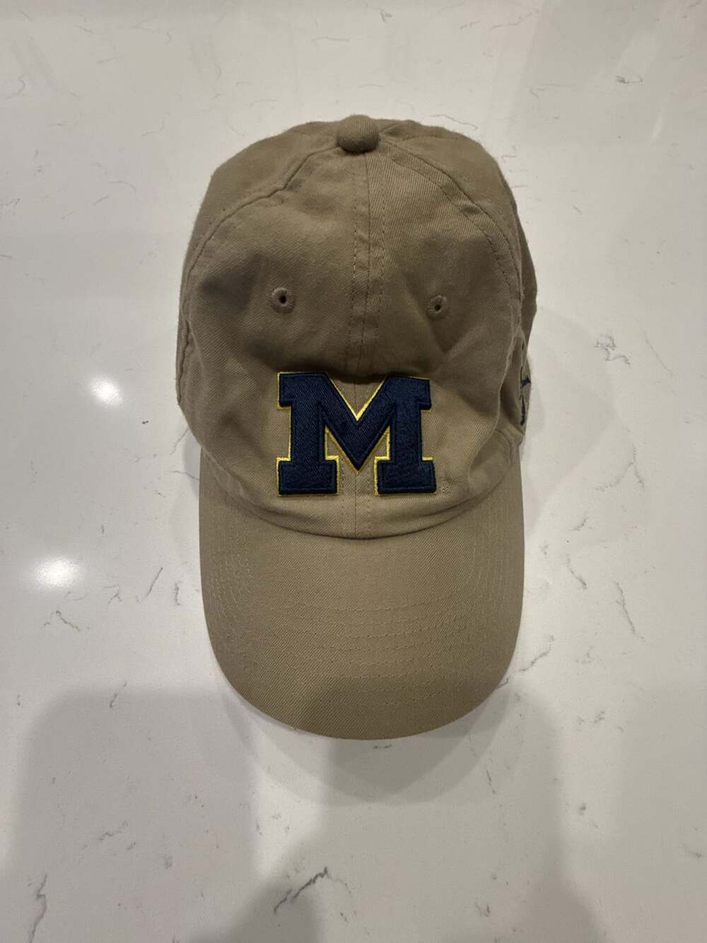 Jordan Brand Michigan Wolverines Khaki Adjustable Hat
